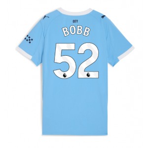 Fotbalové Dres Manchester City Oscar Bobb #52 Dámské Domácí Oblečení 2025-26 Krátký Rukáv